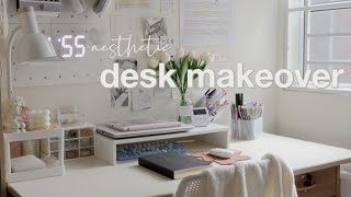 aesthetic desk makeover  虾皮shopee haul  淘宝tabao haul 🌷 [upl. by Anniken498]