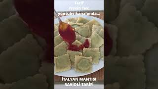 İTALYAN MANTISI RAVİOLİ TARİFİ shorts [upl. by Dorelle]