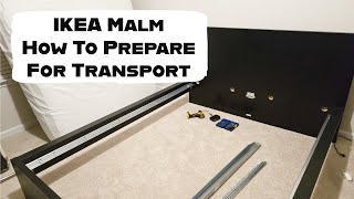 IKEA Malm Bed  Preparing for Moving [upl. by Alvira]