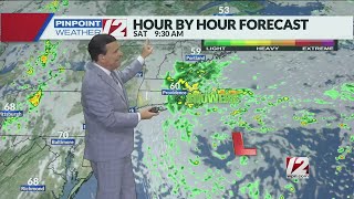 WPRI 12 Weather Forecast 92024 Showers Windy Saturday [upl. by Ewell]