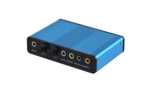 Usb To 51 External Sound Card PD550 CM6206LX Driver [upl. by Karee]