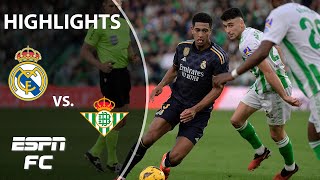 Real Betis vs Real Madrid  LALIGA Highlights  ESPN FC [upl. by Celinka]