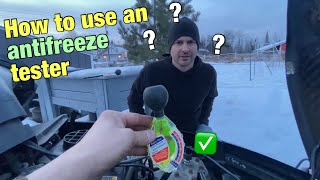 How to use an antifreeze tester How to use a coolant tester [upl. by Eimerej890]