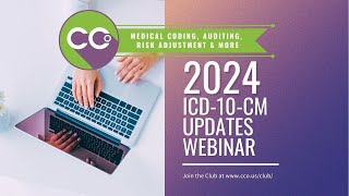 2024 ICD10CM Updates Webinar  Learn About New Revised amp Deleted ICD10CM Codes [upl. by Culver]