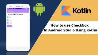 How To use checkbox in android studio using kotlin in hindi [upl. by Ronnie]