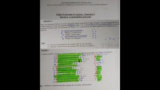 Comptabilité Nationale S5 Proposition de Correction Examen 2023 Normale Prof ZAARAOUI FSJESM [upl. by Nitsirk]