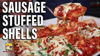 Sausage Stuffed Shells A Simple Recipe For a Delicious Dish [upl. by Arretahs]