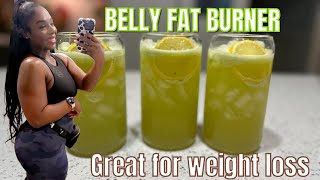 I AM LOSING SO MUCH BELLY FAT Green Detox Juice recipe [upl. by Ahsak]