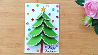 DIY Christmas cardsHandmade Christmas Greeting cardsHow to make Santa Greeting CardChristmas Card [upl. by Eusadnilem693]