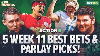 5 NFL Week 11 BEST BETS amp NFL PARLAY Picks from Simon Hunter amp Chad Millman  The Favorites Podcast [upl. by Ileane]