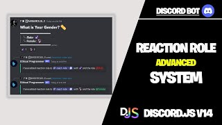 Discordjs v14 Tutorial Advanced MultiGuild Reaction Role System for Your Discord Bot [upl. by Ateiram]