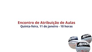 Encontro de Atribuição de Aulas [upl. by Neliac]