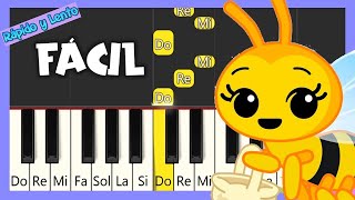 Abejita Chiquitita  TUTORIAL PIANO FÁCIL  CANCIÓN FÁCIL PARA PIANO [upl. by Gaudet]