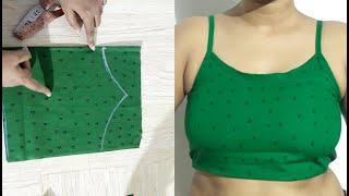 Cotton Camisole Cutting and Stitching  Camisole कटिंग और स्टिचिंग [upl. by Angelo380]