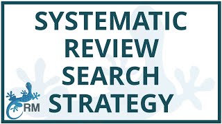 Systematic Review Search Strategy  How to plan and present your search terms [upl. by Roman]