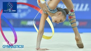 2017 Rhythmic Worlds Pesaro ITA  ClubsRibbon Finals Highlights  We Are Gymnastics [upl. by Hedgcock746]