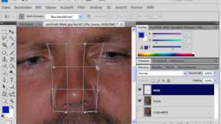 Photoshop Tutorial Thema Retusche Teil 1 Nasenkorrektur [upl. by Henson]