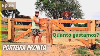 Como FAZER uma PORTEIRA BBB boa bonita e barata [upl. by Atteuqal143]