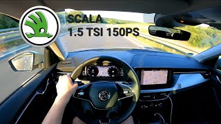 2022 Skoda Scala 15 TSI DSG 150PS  POV TEST DRIVE✔️ [upl. by Lanti439]