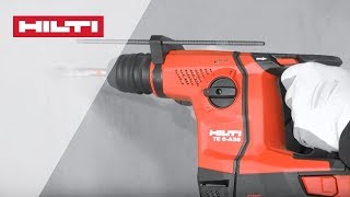 HOW TO use the Hilti TE 6A36 cordless rotary hammer and accessories [upl. by Bogart]