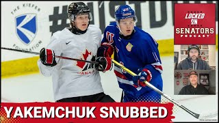 Top Sens Prospect Carter Yakemchuk Snubbed From Team Canada World Juniors Roster [upl. by Ase]