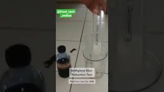 methylene blue reduction testfssai food fso gate dairycftrifssaicfsofoodtechnologychemistry [upl. by Ellenid]