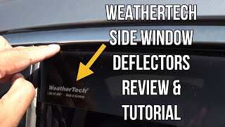 WeatherTech Side Window Deflectors Installation and Review [upl. by Rammaj]