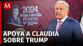 AMLO respalda a Ebrard tras supuestas críticas de Trump quotNo a la confrontaciónquot [upl. by Brenk]