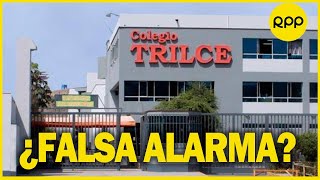 Los Olivos descartan presencia de arma de fuego en colegio Trilce SMP [upl. by Ymer828]