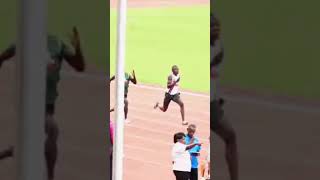 crazy men 100 meters finish Ak National Athletics Championship 2024 athletics trackandfield [upl. by Dnomsaj778]