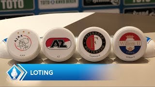 Loting halve finales TOTO KNVB Beker [upl. by Anaitat]