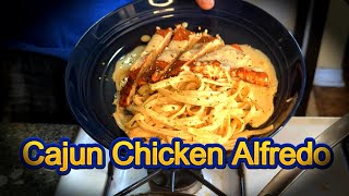 Homemade Cajun Chicken Alfredo  Classic Comfort Food [upl. by Aleahs]