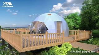 Glamping Resort Ideas 4  Glamping Dome Tents at the Riverside [upl. by Ahsinaw]