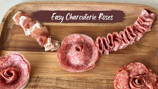 5 Ways to Easily Fold Salami Roses for a Charcuterie Board [upl. by Mharba]