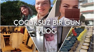 ÇOCUKSUZ BİR GÜNDE NELER YAPTIM🤓 DUBAİ ÇİKOLATASI DENEDİM  AMBAR VE TUDORS ALIŞVERİŞİM  Vlog [upl. by Nahtahoj]