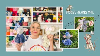 Mouse Along MAL  Cute Crochet Mice  Mama Made Minis Maeve Mouse [upl. by Tica131]