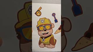 Paw Patrol Puzzle Stickers Rubble pawpatrol asmrtoys unboxingtoys toys cutetoys trendingtoys [upl. by Huber]