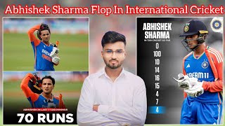 Abhishek Sharma Back To Back Batting Flop Show In International T20 Cricket [upl. by Murry]