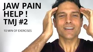 TMJ Exercises 2  Jaw Pain Help  Teeth Grinding [upl. by Rorry971]