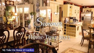 Summer Home Decor Tour 2023  Maximalist English Country Manor House Style [upl. by Akeihsal]