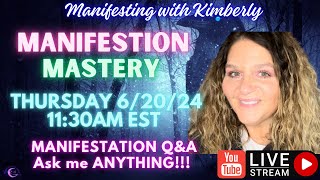 MASTER MANIFESTATION QampA 62024 ASK Manifesting with Kimberly ANYTHING 💜 [upl. by Ainex957]