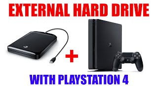 External Hard Drive with Playstation 4  Extend Storage Space for More PS4 Games  Tutorial [upl. by Hansel162]