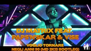 DJ Matrix feat PapsnSkar amp Vise  Voglio tornare negli anni 90 MD 2K13 Bootleg [upl. by Aleehs]