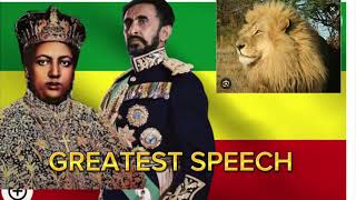 HAILE SELASSIE GREATEST SPEECHUN 1963 [upl. by Demona]