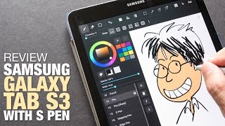 Artist Review Samsung Galaxy Tab S3 with S Pen [upl. by Ahseinet]