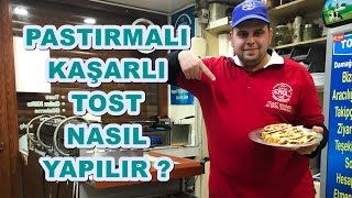 Pastırmalı Kaşarlı Tost Nasıl Yapılır [upl. by Airdnola]