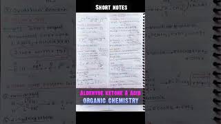 Aldehydes ketones and carboxylic acid short notes organic chemistry by pankaj sir neet [upl. by Gristede314]