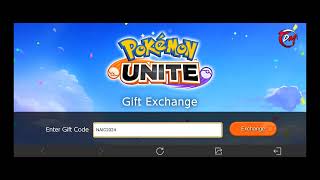 Claiming Free Rewards Gift Code Pokemon UNITE [upl. by Annaya]