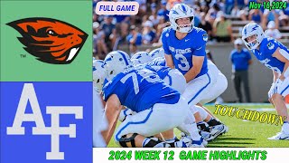 Oregon State Beavers vs Air Force Falcons WEEK 12 GAME HIGHLIGHTS Nov 162024 Mens College Football [upl. by Hastings]