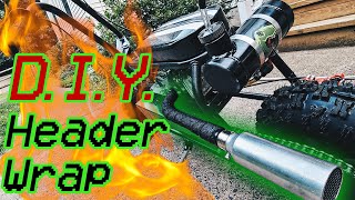 How To Wrap An Exhaust Header  Heat Wrap Install [upl. by Rosa]